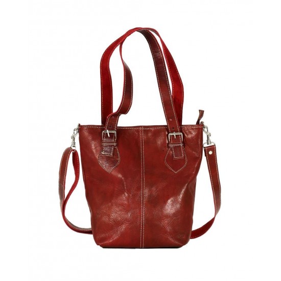 Moroccan soft Leather handbag New arrival dark red handbags with strap Women bags entirely handmade by our moroccan craftsman